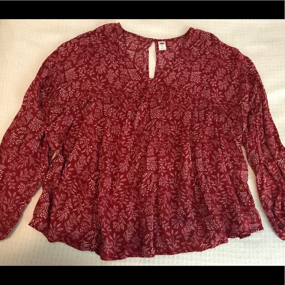 Long Sleeve Printed Blouse!